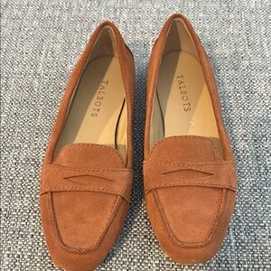 Talbots Women's Becca Genuine Suede Loafers Copper Fall Size 6.5